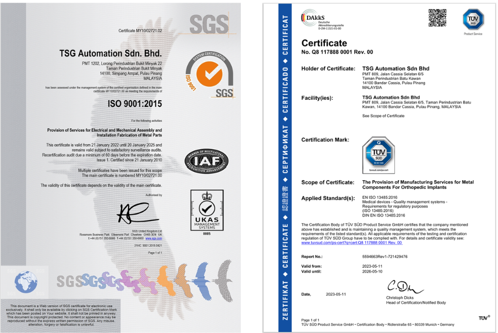 ISO Certifications
